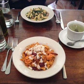 Arco Cafe - Cavatelli Broccoli Rabe E Salsiccia and Fettucini pasta special - Sardinian Near Me - New York, New York
