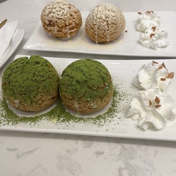 Sugar Miss Tea Cafe - Durian Puff and matcha puff - Desserts Near Me - Brooklyn, New York Sugar Miss Tea Cafe - Durian Puff and matcha puff - Desserts Near Me - Brooklyn, New York