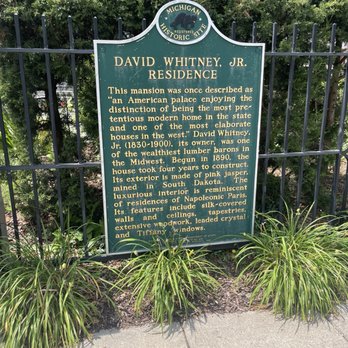 The Whitney - Placard outside - New American Near Me - Detroit, Michigan The Whitney - Placard outside - New American Near Me - Detroit, Michigan