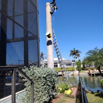 Abraham Landscaping - a man on a ladder working on a light pole - Landscape Architects or Designers Near Me - Naples, Florida Abraham Landscaping - a man on a ladder working on a light pole - Landscape Architects or Designers Near Me - Naples, Florida