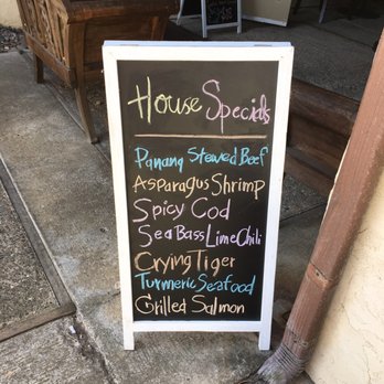 Turmeric Thai Kitchen - House specials... can vouch for the beef panag!! - Thai Near Me - La Jolla, California Turmeric Thai Kitchen - House specials... can vouch for the beef panag!! - Thai Near Me - La Jolla, California