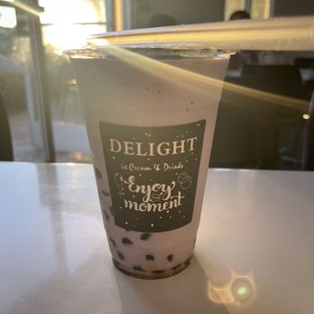 Delight Ice Cream & Drinks - Blended taro with boba - Ice Cream & Frozen Yogurt Near Me - Murrieta, California