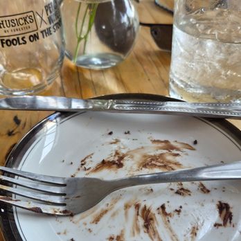 Husick’s By Forester - What's left of the kahlua chocolate cake. - Beer Gardens Near Me - Clarksburg, California Husick’s By Forester - What's left of the kahlua chocolate cake. - Beer Gardens Near Me - Clarksburg, California