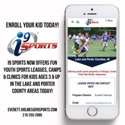i9 Sports - Merrillville - Youth Sports Programs Leagues and Canoes are available.