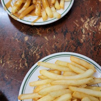 Shorty's Lunch - Two small fries, one with gravy. - Hot Dogs Near Me - Washington, Pennsylvania Shorty's Lunch - Two small fries, one with gravy. - Hot Dogs Near Me - Washington, Pennsylvania
