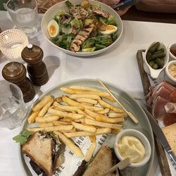 The Kenmore - Steak sandwich and chicken Caesar. Steak was decent but the chicken was dry and spongy.