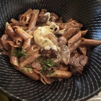 Red Table - Beef Stroganof with gluten free noodles - Gastropubs Near Me - Huntington Beach, California Red Table - Beef Stroganof with gluten free noodles - Gastropubs Near Me - Huntington Beach, California