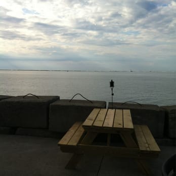 Sunset Harbor Bar and Grille - View from the outdoor bar - Dive Bars Near Me - Fairport Harbor, Ohio