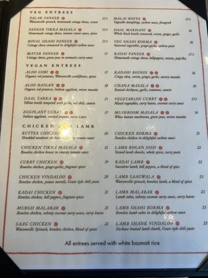 Menu photo 8 Namaste India Bistro Monterey, CA