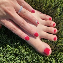 Gel mani and pedi Gel mani and pedi