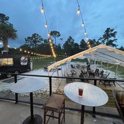 Back patio and food truck