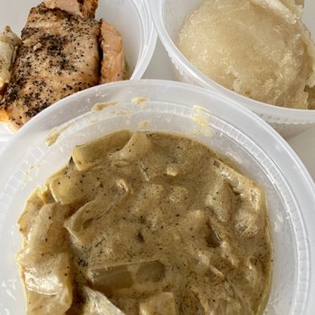 Nneji - Black Pepper Salmon Yassa Garri - African Near Me - Astoria, New York