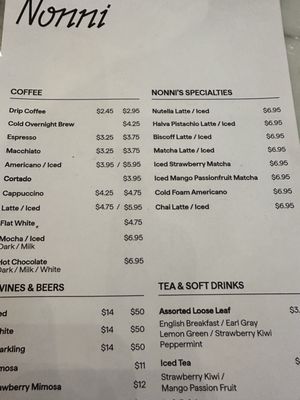 Menu photo 1 Nonni Cafe & Bakery Toronto, ON Menu photo 1 Nonni Cafe & Bakery Toronto, ON
