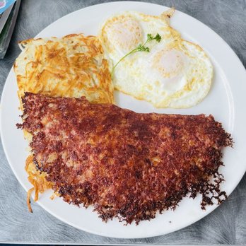 Wings Cafe - 2 Large Eggs with Corned Beef Hash - Diners Near Me - Fullerton, California Wings Cafe - 2 Large Eggs with Corned Beef Hash - Diners Near Me - Fullerton, California