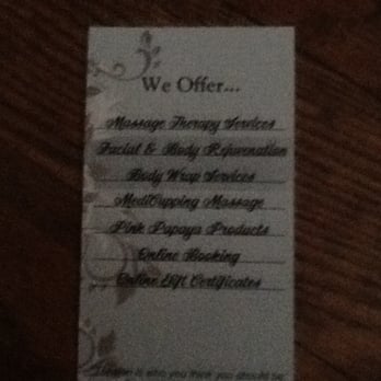 Escape Massage Therapy - Services offered. - Massage Near Me - Mattoon, Illinois Escape Massage Therapy - Services offered. - Massage Near Me - Mattoon, Illinois