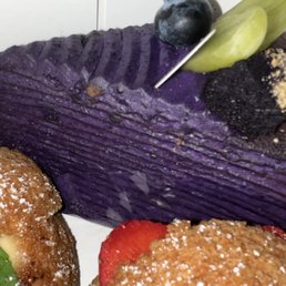 Ube Crepe Cake Ube Crepe Cake