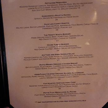 Trinity Place - Entre menu - Bars Near Me - New York, New York