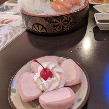 Ueno Sushi - Strawberry mochi icecream and salmon sashimi - Izakaya Near Me - Torrance, California Ueno Sushi - Strawberry mochi icecream and salmon sashimi - Izakaya Near Me - Torrance, California