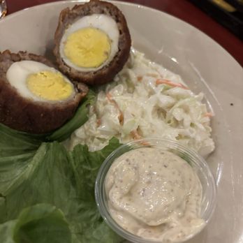 Fredericksburg Brewing - Scotch egg - must order. Very good! - Breweries Near Me - Fredericksburg, Texas