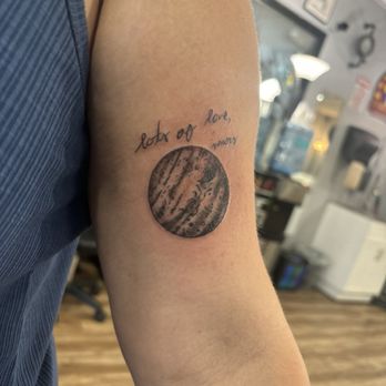 River City Tattoo - mars tattoo left arm "lots of love, mars" - Tattoo Near Me - Sacramento, California River City Tattoo - mars tattoo left arm "lots of love, mars" - Tattoo Near Me - Sacramento, California