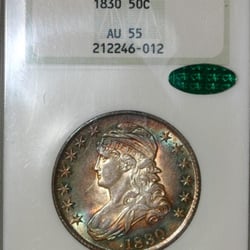 Harbor Coin Co - Bust Half Dollar with Beautiful Toning
