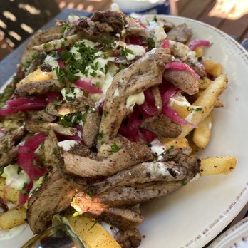 Spread Kitchen - Dirty fries with chicken shawarma - Lebanese Near Me - Sonoma, California Spread Kitchen - Dirty fries with chicken shawarma - Lebanese Near Me - Sonoma, California