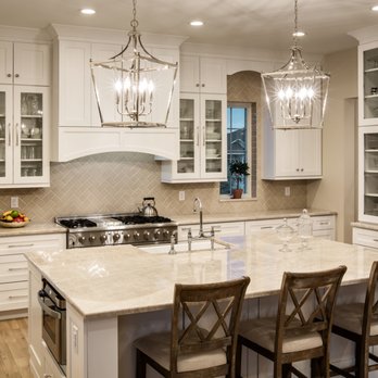 Installed Taj Mahal Quartzite Stone Flat Polish Edge Beige