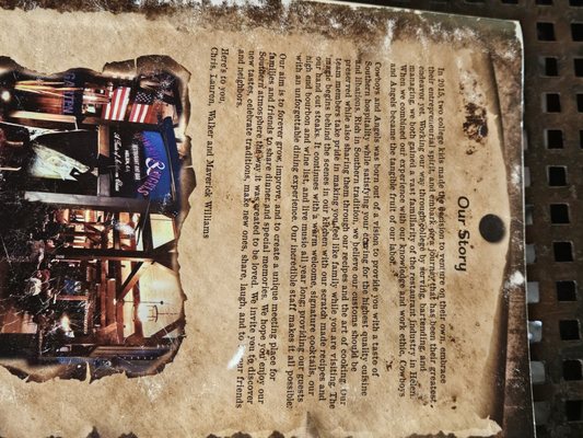Menu photo 2 Cowboys And Angels Helen, GA