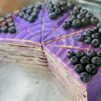 Little Corner Cafe - Layers of crepes, cream cheese, blueberry cake - Sandwiches Near Me - Glendale, California
