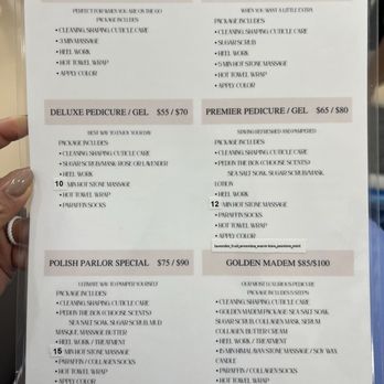 Polish Parlor - Menu - Nail Salons Near Me - Sacramento, California