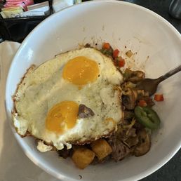 Texas skillet with jalapeños added. 10/10
