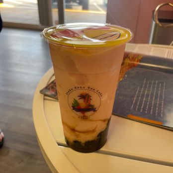 Aloha Boba Tea Cafe - Strawberry Mango smoothie w/Boba - Bubble Tea Near Me - Waimea, Hawaii Aloha Boba Tea Cafe - Strawberry Mango smoothie w/Boba - Bubble Tea Near Me - Waimea, Hawaii