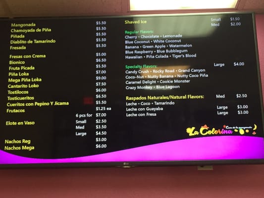 Menu photo 2 La Colorina Vacaville, CA
