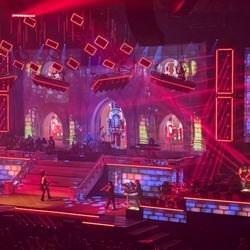 TSO performing The Nutcracker. Look in the arched windows...