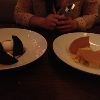 Uchiko Austin - On the left - fried milk. On the right - corn sorbet - Sushi Bars Near Me - Austin, Texas Uchiko Austin - On the left - fried milk. On the right - corn sorbet - Sushi Bars Near Me - Austin, Texas