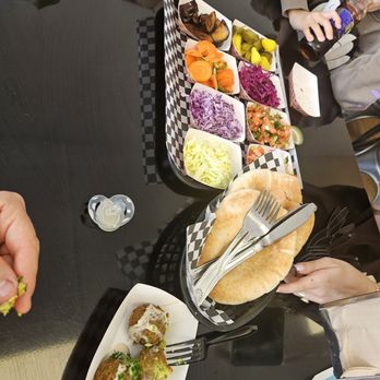 Tikva's Grill - The owner came out with this extra food to let us try. - Kosher Near Me - Las Vegas, Nevada Tikva's Grill - The owner came out with this extra food to let us try. - Kosher Near Me - Las Vegas, Nevada
