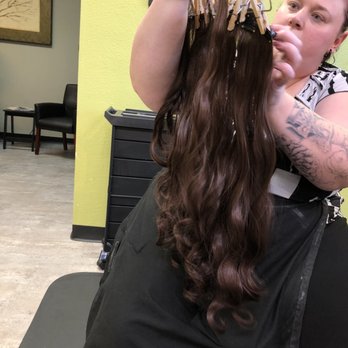 Utopia Salon - Stephanie planning the application. - Hair Salons Near Me - Vancouver, Washington