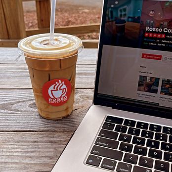 Rosso Coffee Bar - cookie latte w/ almond milk - Coffee & Tea Near Me - Longwood, Florida