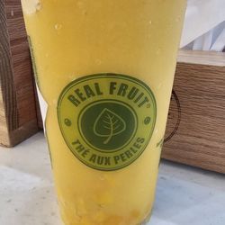 Real Fruit Bubble Tea - Mango Diamond Slush