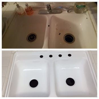 ProTub Refinish - Kitchen sink before and after - just like new! - Refinishing Services Near Me - Cerritos, California ProTub Refinish - Kitchen sink before and after - just like new! - Refinishing Services Near Me - Cerritos, California