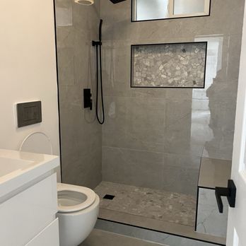 Pro Elite Restoration - Bathroom remodel progress ( door coming in next week) - Damage Restoration Near Me