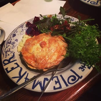 The Pie Maker - chicken and mushroom pie with greens - Irish Near Me - Galway, G