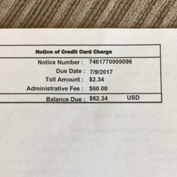 Dollar Rent A Car - In Harlingen TX Used the Toll roads down there for a total of $2.34. But was charged 60$ administration fees.