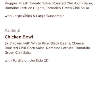 Chipotle Mexican Grill - My order - Mexican Near Me - Frisco, Texas Chipotle Mexican Grill - My order - Mexican Near Me - Frisco, Texas