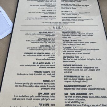 Boathouse at Hendry's Beach - Menu - Seafood Near Me - Santa Barbara, California