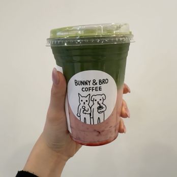 Bunny & Bro Coffee - Strawberry Matcha - Desserts Near Me - New York, New York