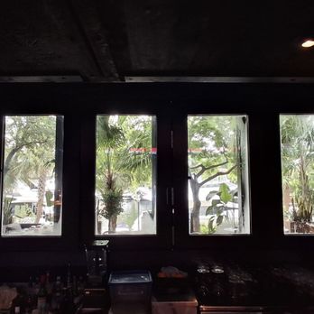 Tanuki River Landing - What a view from the bar being able to see outdoors - Japanese Near Me - Miami, Florida