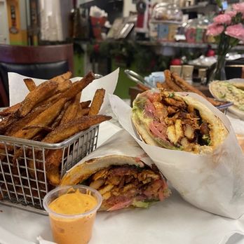 Latin Deli - Chicken Sandwich - the fries were something else! Soooo good!!! - Latin American Near Me - Dallas, Texas
