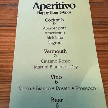 Di Beppe - Happy Hour drinks. - Italian Near Me - Vancouver, British Columbia