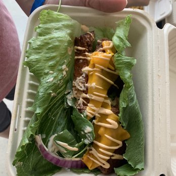 Go Vegan San Antonio - Go Vegan Burger (GF option...ie wrap) - Vegan Near Me - Universal City, Texas Go Vegan San Antonio - Go Vegan Burger (GF option...ie wrap) - Vegan Near Me - Universal City, Texas